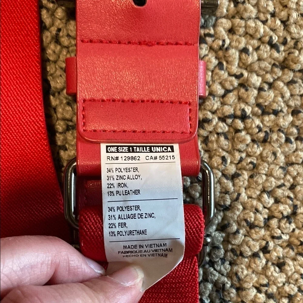 Nike Vibrant Adjustable Red Belt for Baseball or Softball
